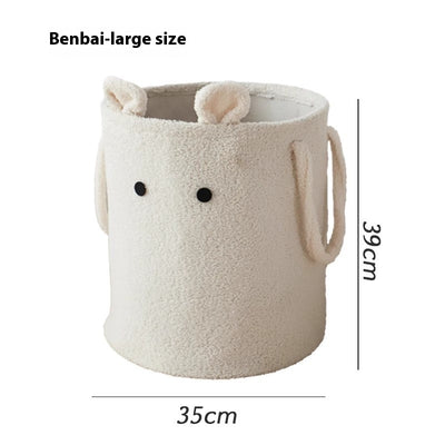 Canasta de Almacenamiento Grande de Lana de Cordero con Diseño Infantil - Image 6