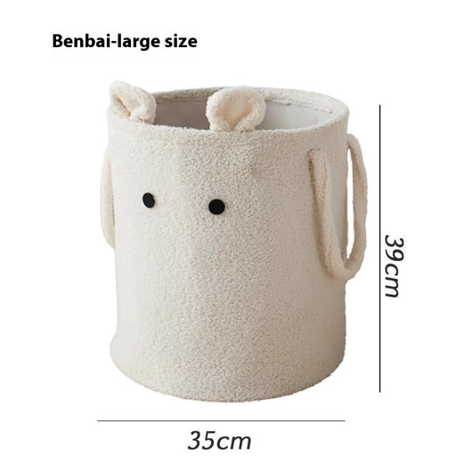 Canasta de Almacenamiento Grande de Lana de Cordero con Diseño Infantil - Image 6