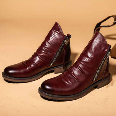 Botas Puntiagudas para Hombre con Cierre de Doble Cremallera - Image 11