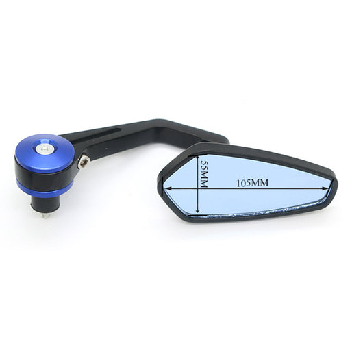 Espejo Retrovisor Curvo Diamante para Manillar Modificado de Motocicleta - Image 7