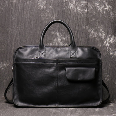 Maletín Bandolera de Cuero para Hombre - Gran Capacidad - Image 7