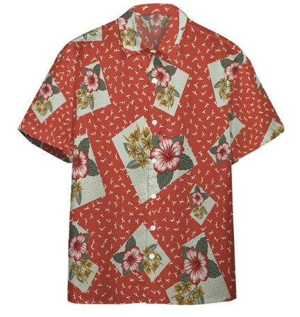 Camisa Estampada Elástica de Fibra de Acetato para Hombre - Image 10