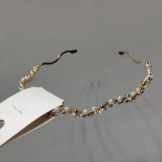 Pasador de Cabello Coreano de Metal con Perlas y Cristales - Diseño Francés Elegante - Image 5