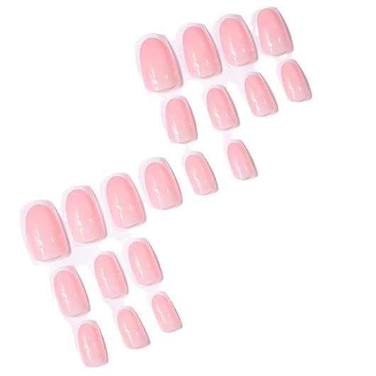 Uñas Postizas Cuadradas Cortas - 24 Piezas Removibles en Caja - Image 5
