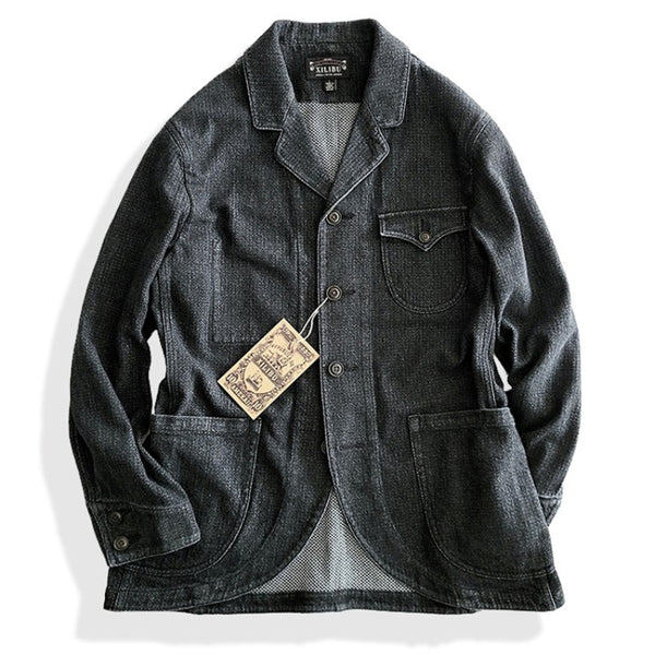 Chaqueta Estilo Workwear Retro Americano
