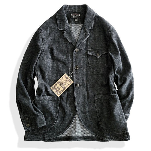 Chaqueta Estilo Workwear Retro Americano