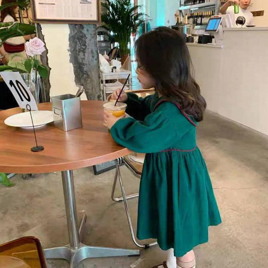 Vestido Princesa Estilo Occidental para Niña - Ropa de Otoño - Image 4