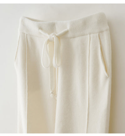 Pantalones de Lana Pura Cintura Alta Invierno - Harem Rectos Abrigados - Image 23