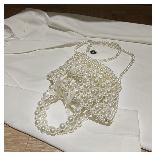 Bolso Mensajero de Perlas con Cadena Elegante para Mujer - Image 15