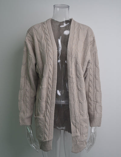 Cardigan Retorcido Talla Grande para Mujer - Image 9