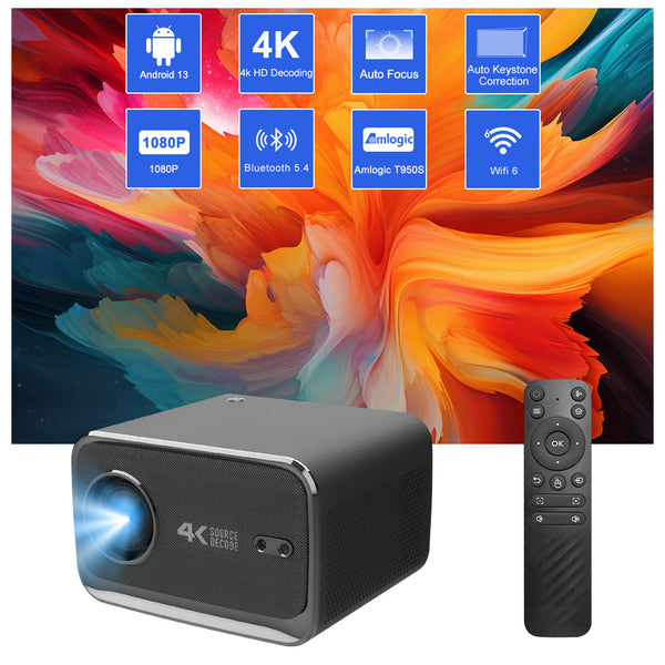 Proyector Portátil Ultra HD 1080P con Android 13