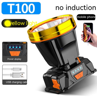 Lámpara Frontal LED de Alta Potencia con Sensor Remoto - Impermeable para Pesca y Camping - Image 11