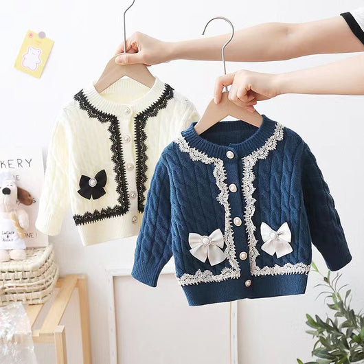 Cardigan Pullover Cuello Redondo con Detalle de Moño - Image 10