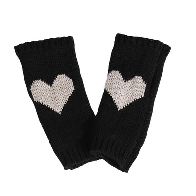 Guantes de Lana sin Dedos con Corazón Grande Tejidos - Image 11