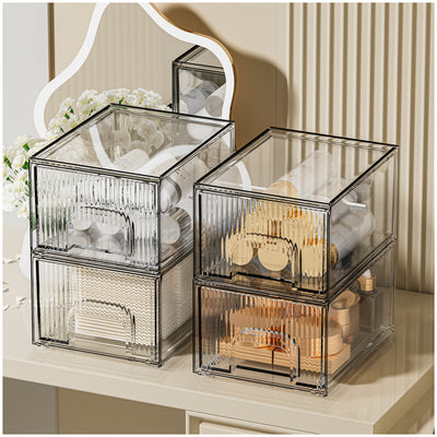 Organizadores de Acrílico Transparente Apilables - Cajones para Maquillaje, Cocina y Hogar - Image 8
