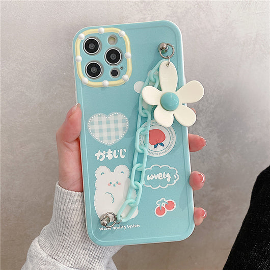Cadena de Flores Verde Menta para iPhone 12 Pro Max - Image 2