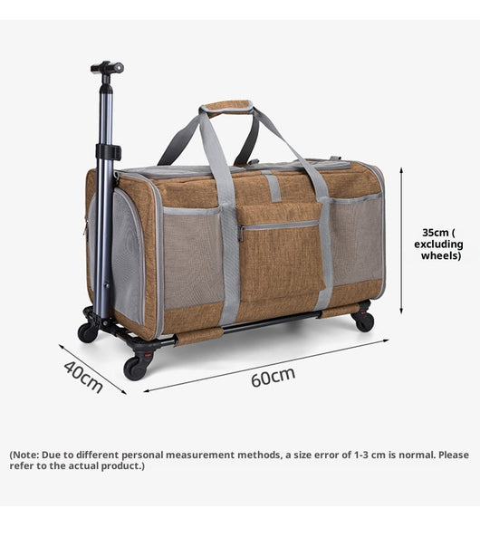 Bolsa de Transporte Plegable para Mascotas con Ruedas y Correa - Image 6