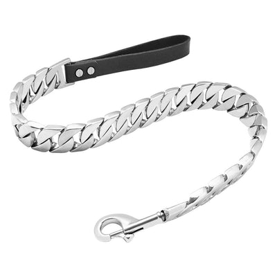 Correa para Perros Grandes de Acero Inoxidable y Titanio - Resistente y Premium en Dorado - Image 7