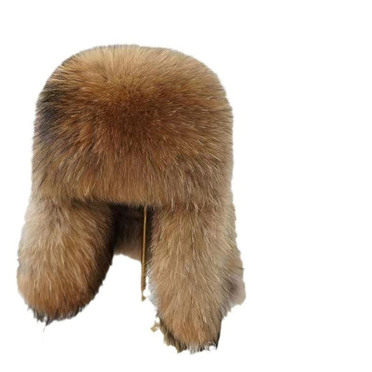 Gorro Lei Feng de Piel de Zorro Auténtica con Orejeras - Image 5
