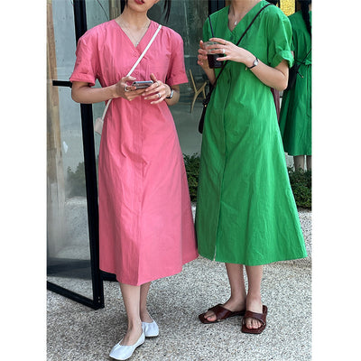 Vestido Camisero Mujer Cintura Alta con Cinturón - Elegancia Casual - Image 11
