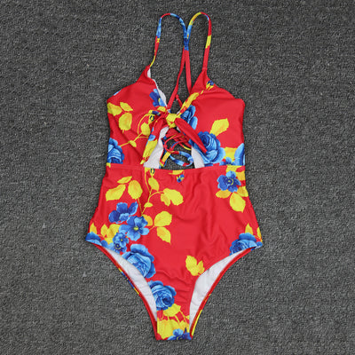 Traje de Baño Entero para Mujer con Tirantes Cruzados - Image 39