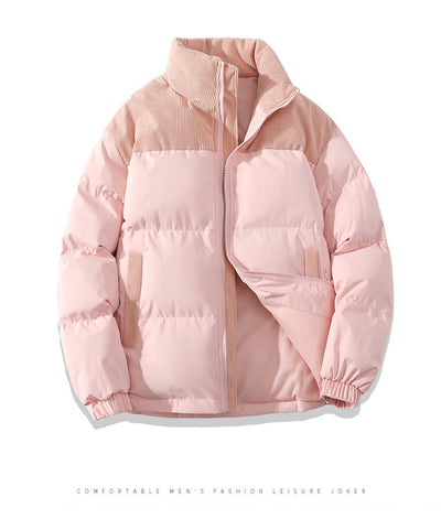 Abrigo Acolchado Unisex de Cuello Alto para Invierno - Image 24
