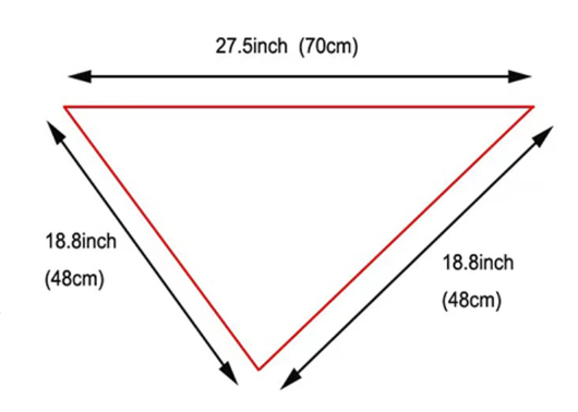 Pañuelo Triangular Arcoíris para Perros - Toalla Absorbente de Saliva - Image 6
