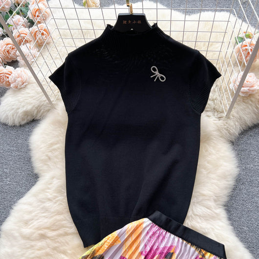 Conjunto de Dos Piezas: Blusa Plisada sin Mangas y Falda Diseño Exclusivo para Mujer - Image 24