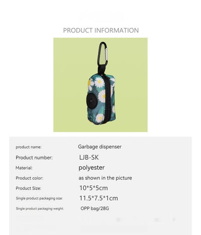 Dispensador de Bolsas para Recoger Desechos de Mascotas - Almacenamiento Portátil - Image 9
