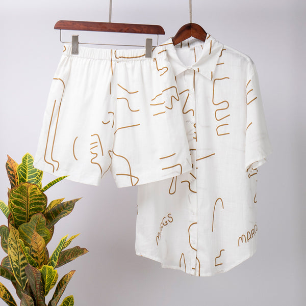 Conjunto de Shorts y Playera de Manga Corta para Hombre