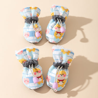Botines Cálidos para Perros con Suela Suave y Diseño Escocés - Image 8