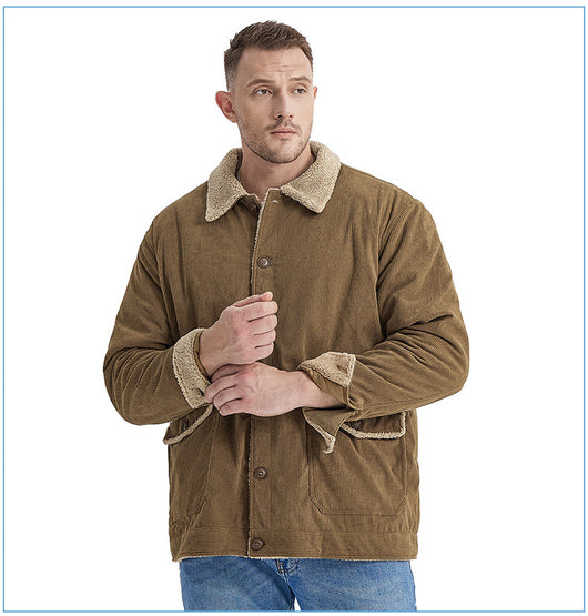 Chaqueta de Cachemira Gruesa para Hombre - Corte Holgado y Casual - Image 30