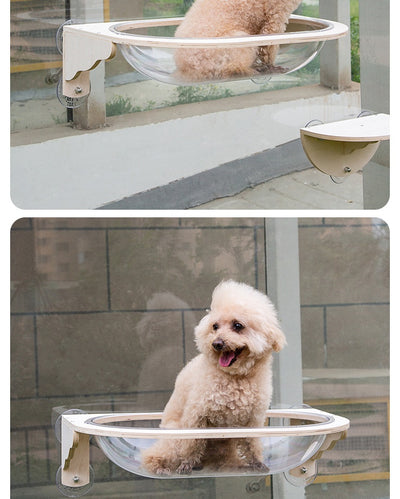 Cama Colgante para Gatos con Ventosas y Diseño en Madera - Image 13