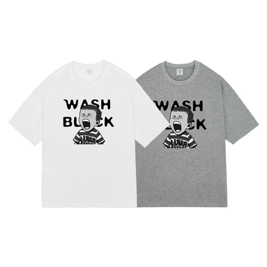 Camiseta Retro Holgada de Manga Corta Unisex
