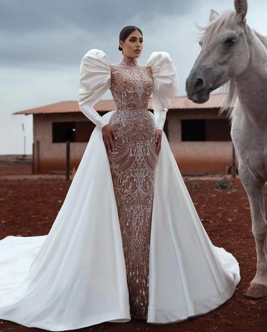 Vestido de Novia con Encaje Bordado Elegante - Image 2