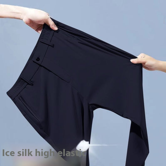 Pantalones Rectos Holgados Ice Silk para Hombre - Image 10