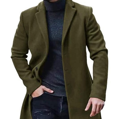 Abrigo Tweed Hombre Largo Acolchado Premium - Image 11