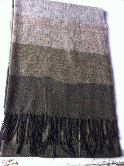 Chal de Cachemira a Cuadros y Rayas - Image 11