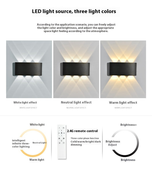 Lámpara Solar de Pared Exterior Inteligente con Control Remoto - Image 17