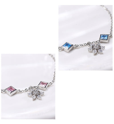 Pulsera Copo de Nieve Mujer Plata 925 con Diamantes - Image 7