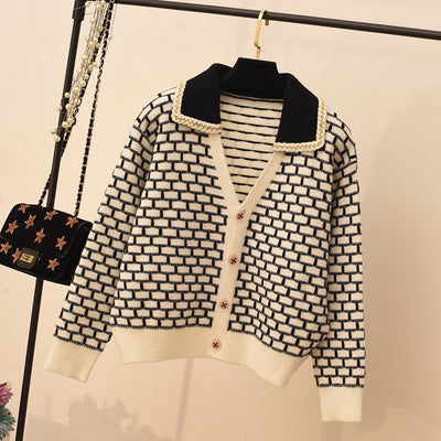 Cardigan Tejido Estilo Occidental con Efecto Silueta Esbelta - Image 16