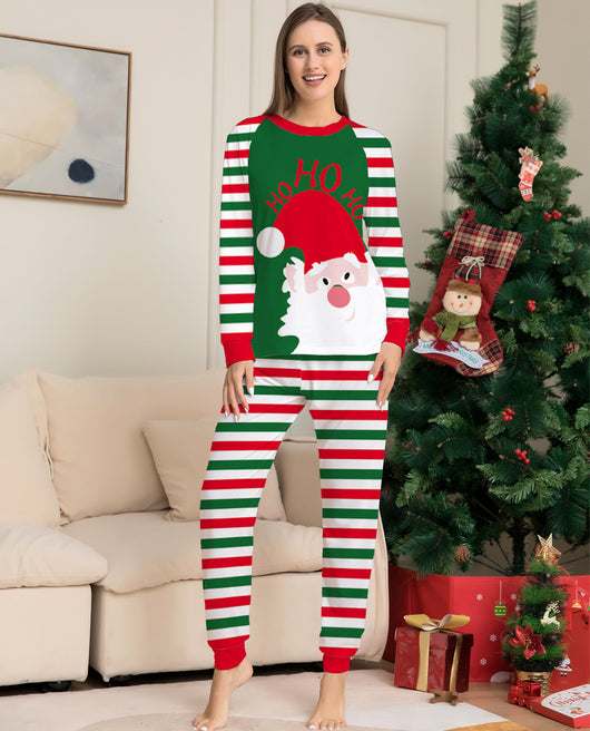 Pijamas Navideños Familiares a Juego - Conjuntos a Rayas Rojas - Image 8
