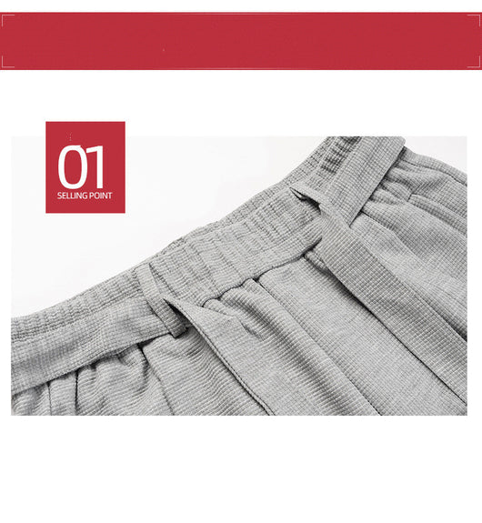 Pantalones de Descanso Rectos Unisex con Cinturón - Image 6