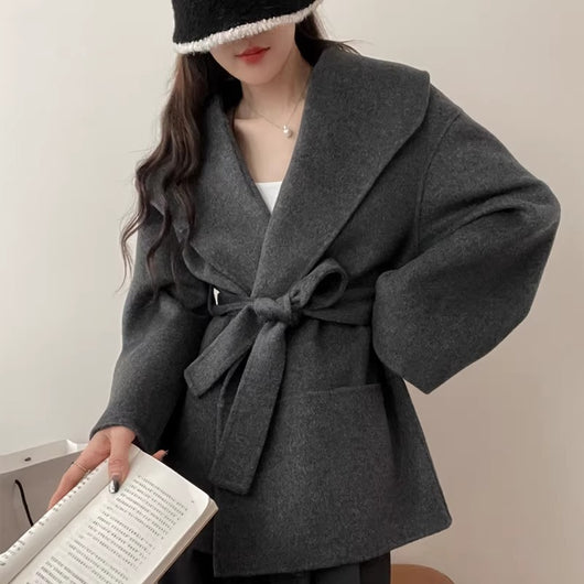 Abrigo de Lana Reversible Doble Faz para Otoño e Invierno - Cashmere Premium Talla Pequeña - Image 12