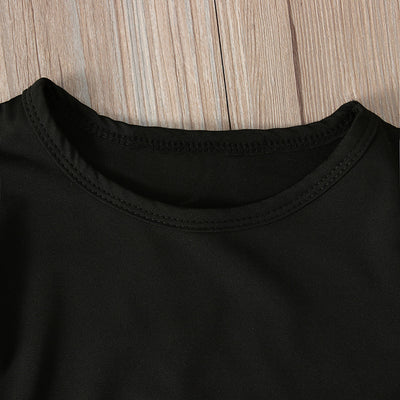 Conjunto Infantil Blusa Cuadrille Manga Larga con Falda Tipo Peto - Image 12