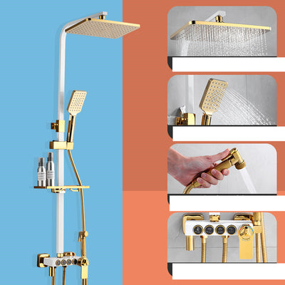 Sistema de Ducha Cromado Dorado con Rociador Bidet - Image 3