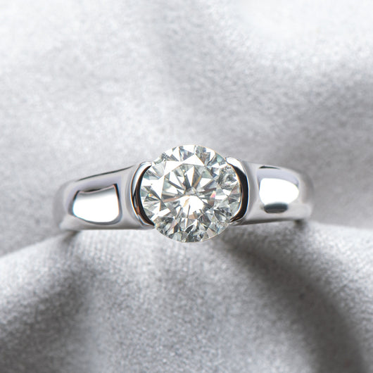 Anillo de Moissanita de 2 Quilates - Diseño Minimalista y Elegante - Image 3