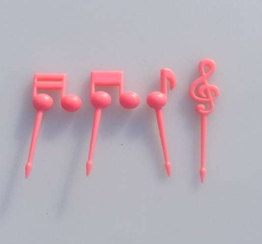 Juego de 16 Tenedores Infantiles con Diseño de Notas Musicales - Image 2