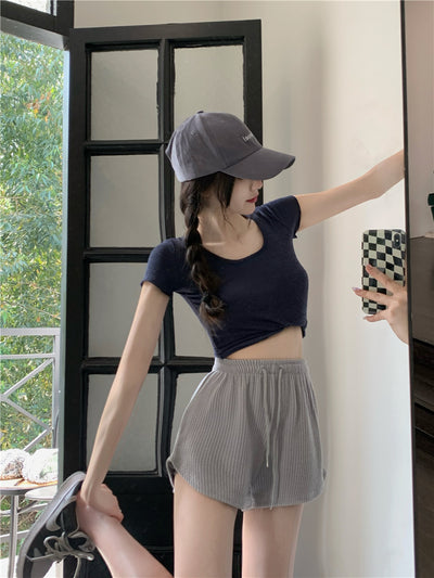 Shorts Deportivos para Mujer con Cordón Ajustable - Casual y Cómodo - Image 9