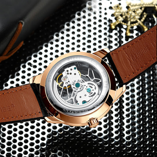Reloj Mecánico Automático para Hombre Resistente al Agua con Esfera Hueca - Image 13